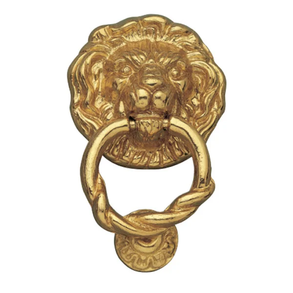 Heurtoir de porte LEONE, Laiton poli jaune doré