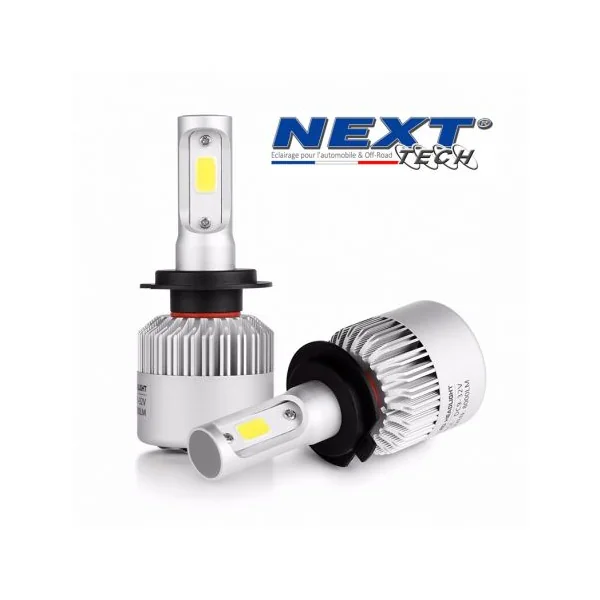 Kit ampoules LED H7 75W ventilées- Next-Tech® - serie limitée
