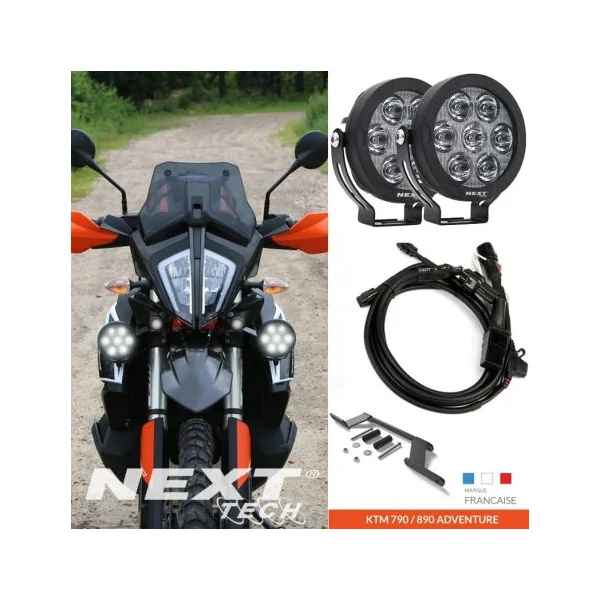 Kit feux LED qualité supérieure ultra puissant pour moto KTM Trail Adventure