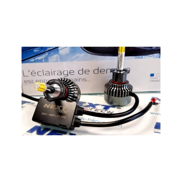 Kit LED canbus H11 85W 360° premium pour phare à lentille