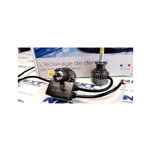 Kit LED canbus HIR2 9012 85W 360° premium pour phare à lentille