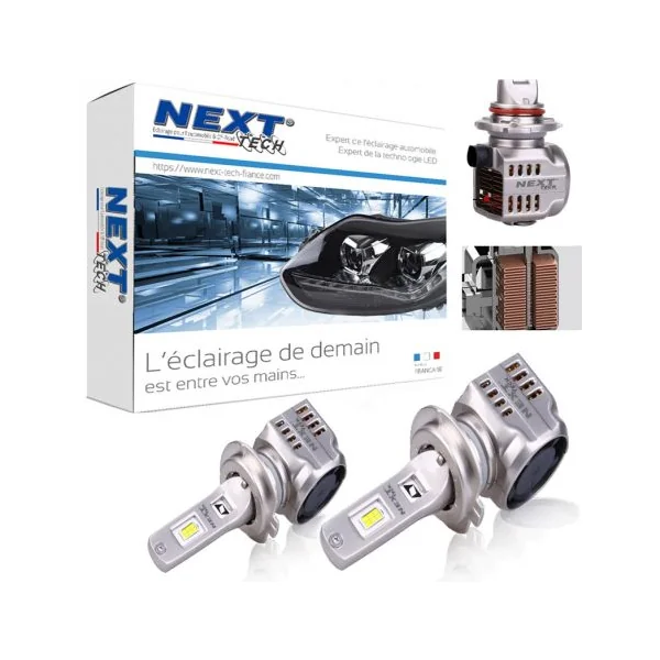 Kit LED H11 12v - 24v 55W 6000K - nouveau radiateur