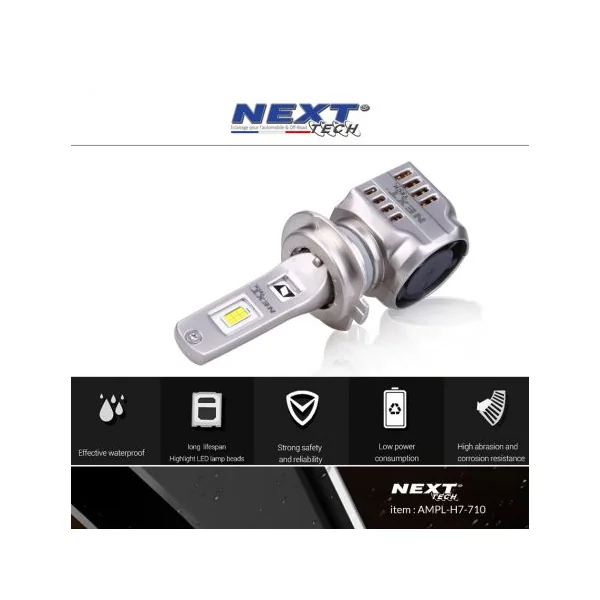 Kit LED H11 12v - 24v 55W 6000K - nouveau radiateur