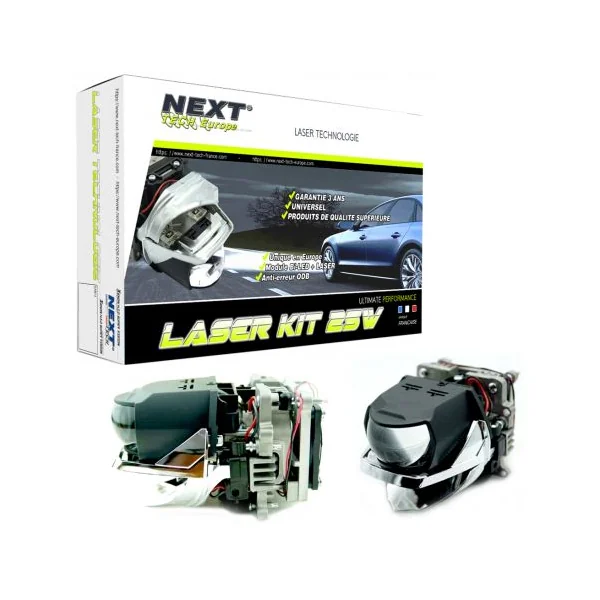 Kit projecteur laser modulaire 25W pour véhicule - universel - Next-Tech®