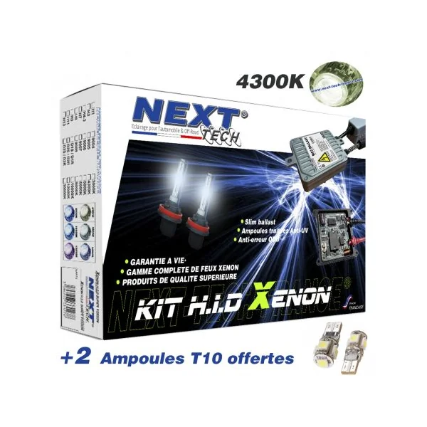 Kit xenon moto slim ballast H9 55W XPO™ anti erreur Next-Tech®