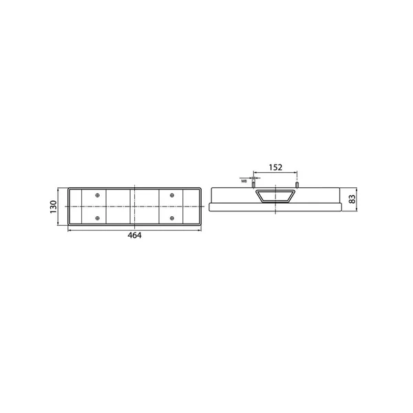 LC7 DROIT VIGNAL - 169410 - Connecteur DIN Arrière - 12/24V - Pour IVECO