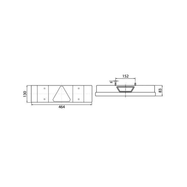 LC7T DROIT VIGNAL - 167550 - Connecteur Presse-Etoupe Arrière - 12/24V - Pour Remorques