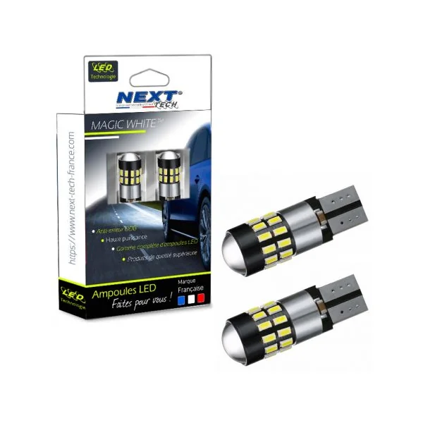 LED T10 Canbus anti-erreur ODB W5W - Blanc