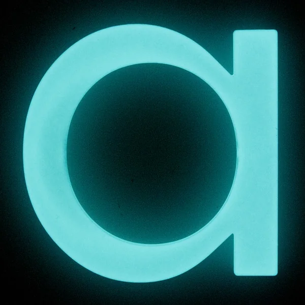 Lettre de maison adhésive NIGHTSHINE, Luminescent blanc