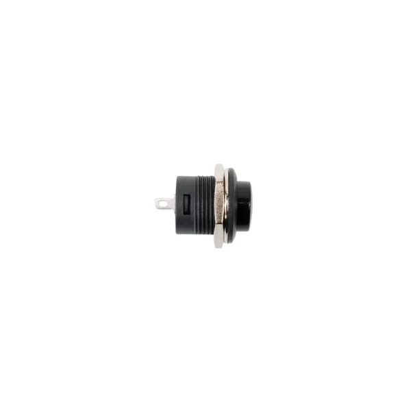Mini-bouton poussoir OFF-(ON) 12/24V – Noir – Ø16 mm – 10/5A