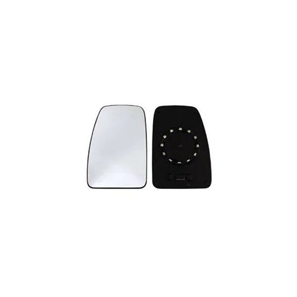 Miroir Glace rétroviseur gauche pour RENAULT MASTER II ph.2, 2003-2010, verre supérieur, à clipser