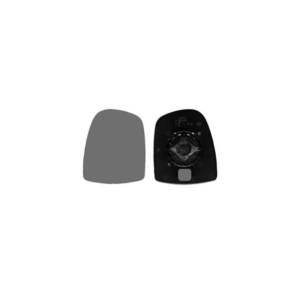 Miroir Glace rétroviseur gauche pour RENAULT TRAFIC II ph.2, 2006-2014, verre supérieur, à clipser