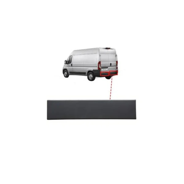 Moulure baguette sur porte arrière droite pour CITROËN JUMPER II phase 1, 2006-2014, 82cm, Noire, Neuve