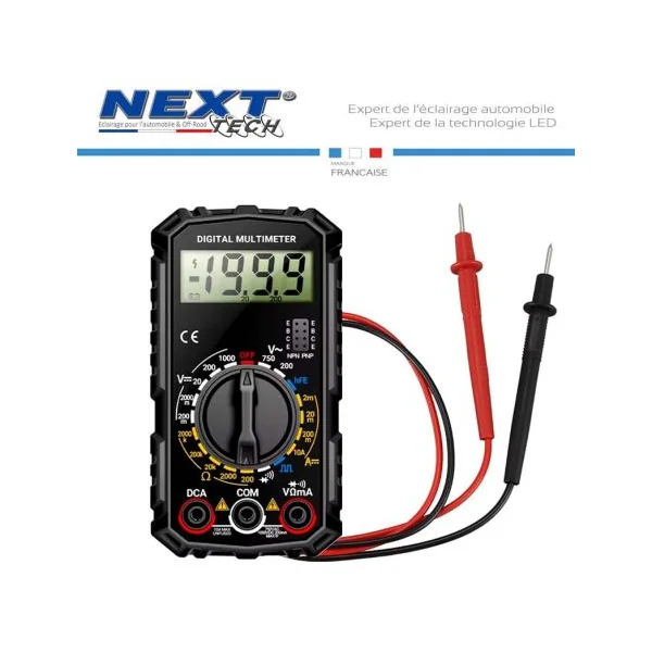 Multimètre digital pour voiture camion et moto