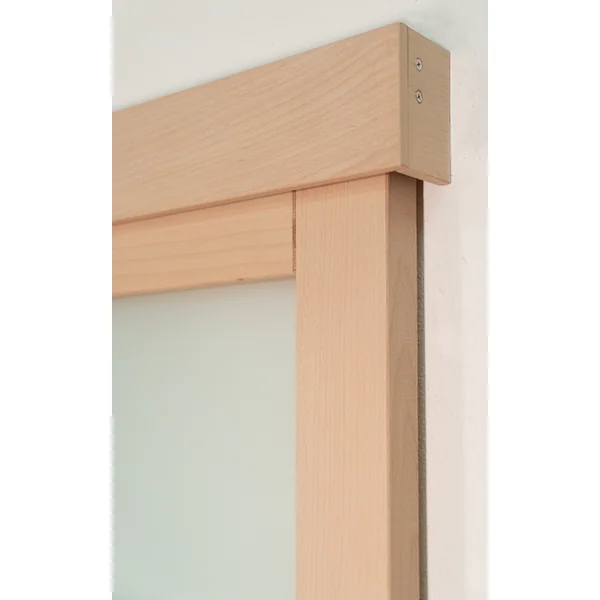 NOVA - Porte coulissante hêtre 4 vitrages