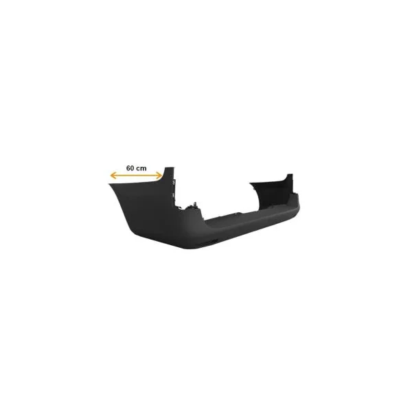 Pare chocs arrière pour MERCEDES VITO III (W447) 2014-2019, châssis long, brides angle mort, gris, Neuf