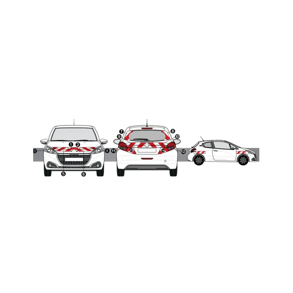 PEUGEOT 208 KIT BALISAGE