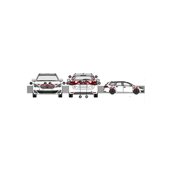PEUGEOT 308 KIT BALISAGE
