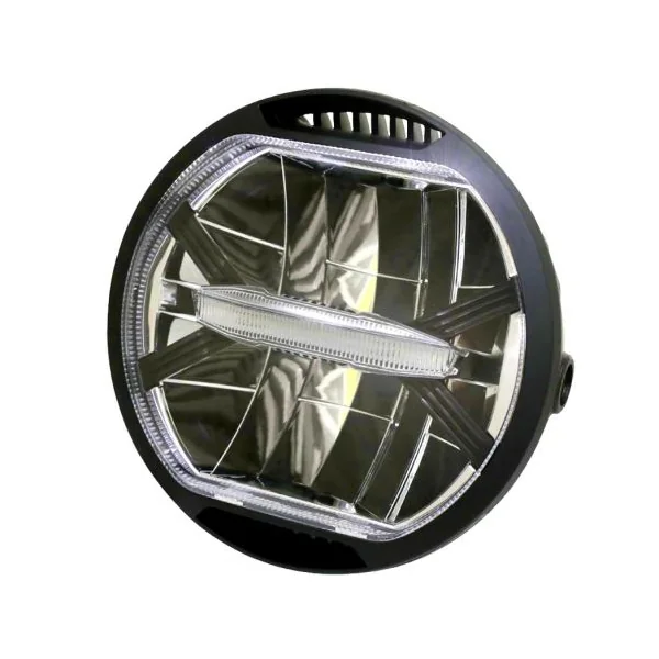 Phare avant de moto homologué 180mm idéal pour café racer streetfighter