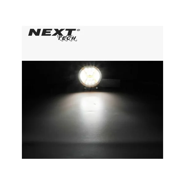 Phare LED 4x4 30W rond 100mm avec feu de jour DRL