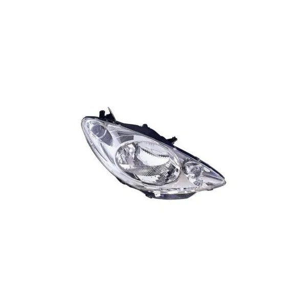 Phare Optique avant droit pour PEUGEOT 1007, 2005-2010, fond chromé, H4, Neuf