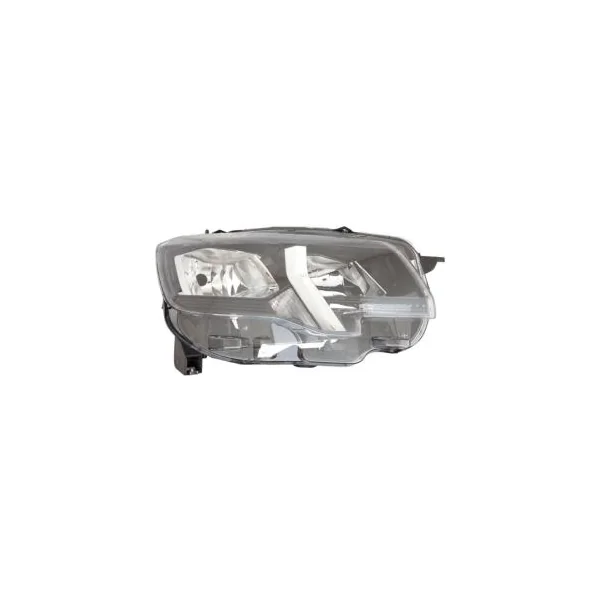 Phare Optique avant droit pour PEUGEOT PARTNER III ph.1 2018-2024, H7+H1+PY21W+W21, avec moteur, Neuf