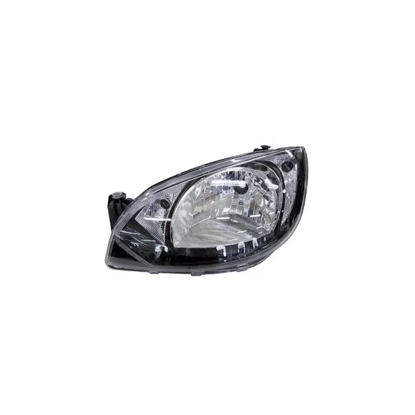 Phare principal avant gauche pour SKODA CITIGO, depuis 2012, H4, fond noir, neuf