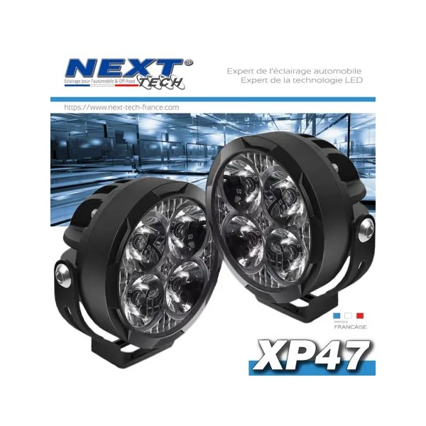 Phares LED rond 85mm haute puissance pour moto