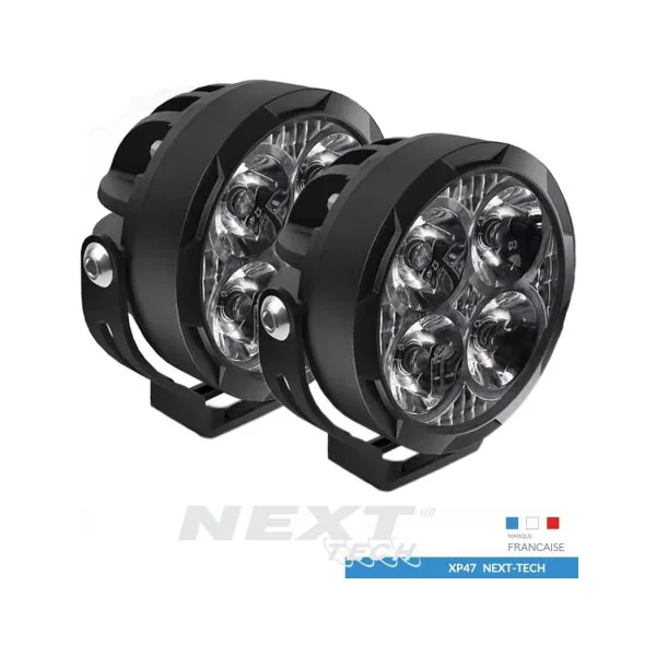 Phares LED rond 85mm haute puissance pour moto