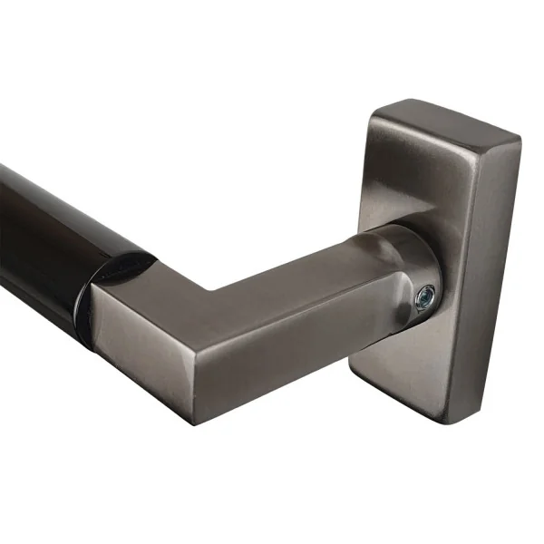 Poignée de fenêtre ALASKA, Laiton PVD Titane nickel mat béquille canon de fusil