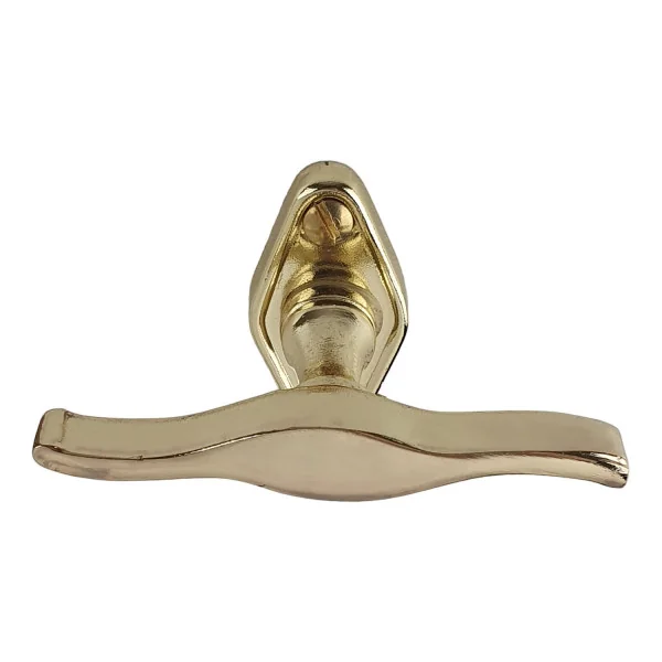 Poignée de fenêtre crémone AGATHE, Zamak doré poli brillant