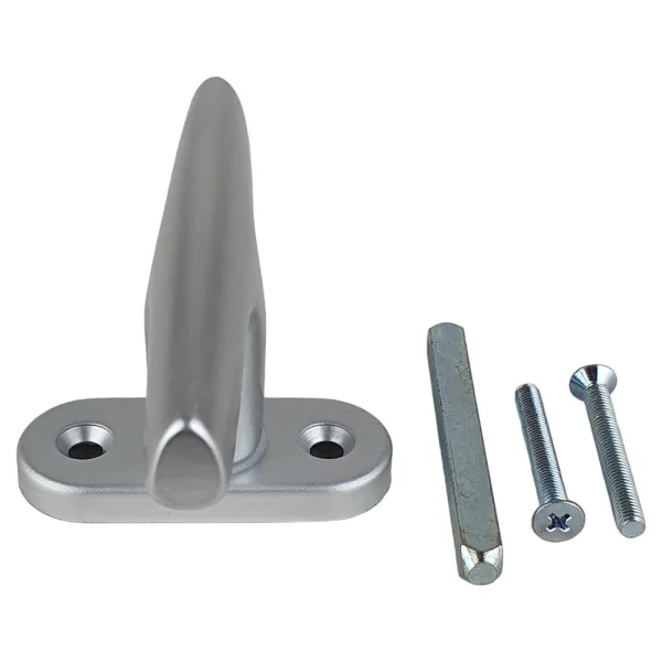 Poignée de fenêtre crémone CHAMONIX, Aluminium anodisé argent F1 ou doré F2