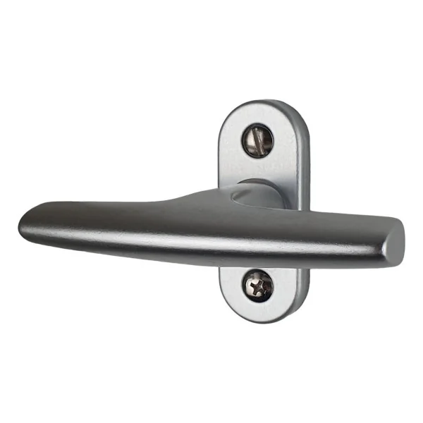 Poignée de fenêtre crémone CHAMONIX, Aluminium anodisé argent F1 ou doré F2