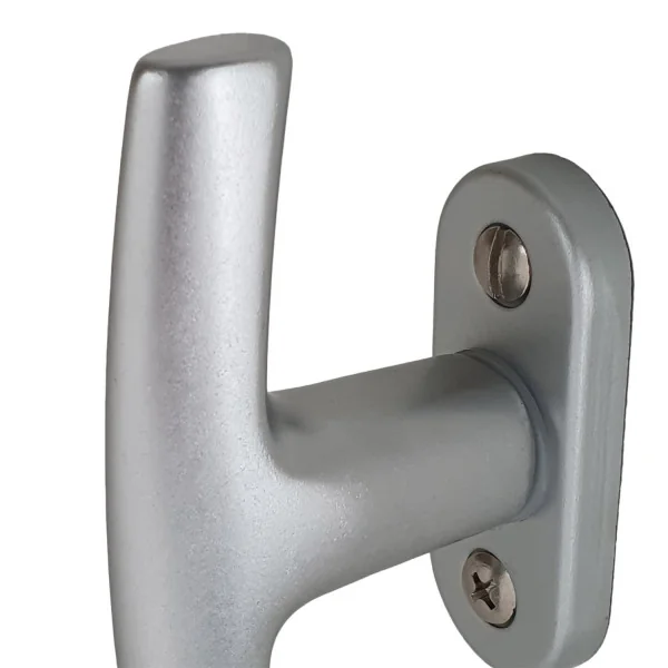 Poignée de fenêtre crémone CHAMONIX, Aluminium anodisé argent F1 ou doré F2