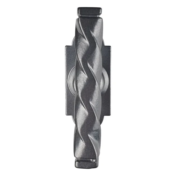 Poignée de fenêtre crémone NANTUA, Rosace fine minimaliste, Aluminium aspect fer patiné