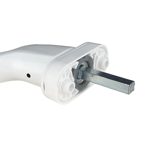 Poignée de fenêtre à clé CLASSIQUE, Aluminium laqué blanc RAL9016
