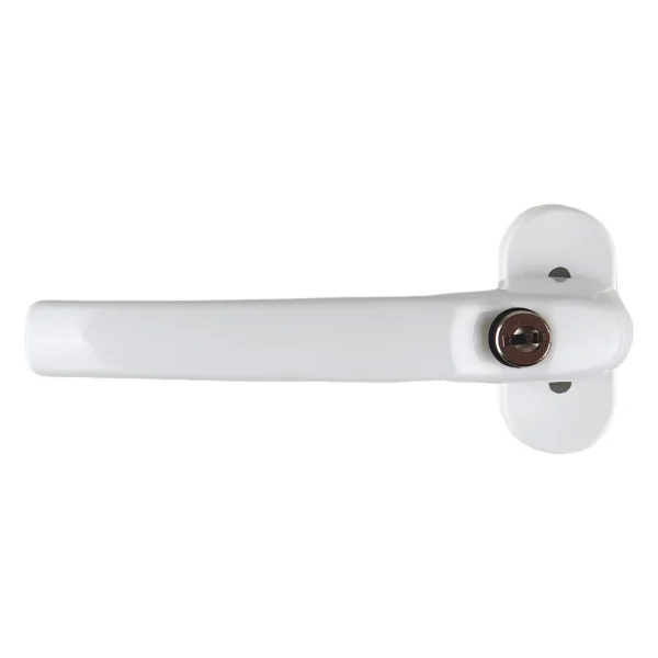 Poignée de fenêtre à clé CLASSIQUE, Aluminium laqué blanc RAL9016