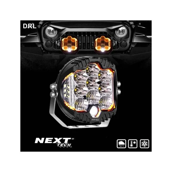 Projecteur LED longue portée 180mm pour 4x4 et camion avec feux de jour