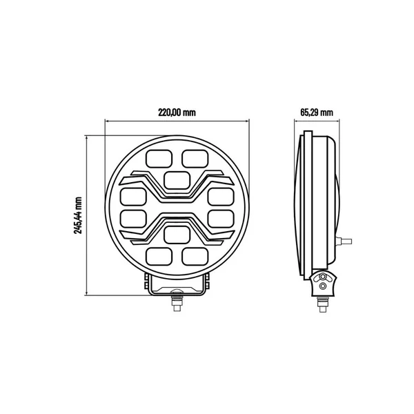 Projecteur LED X-SPIDER TOXIC – Éclairage multifonction haute puissance
