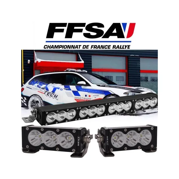 Rallye rampe LED homologué FFSA 180W