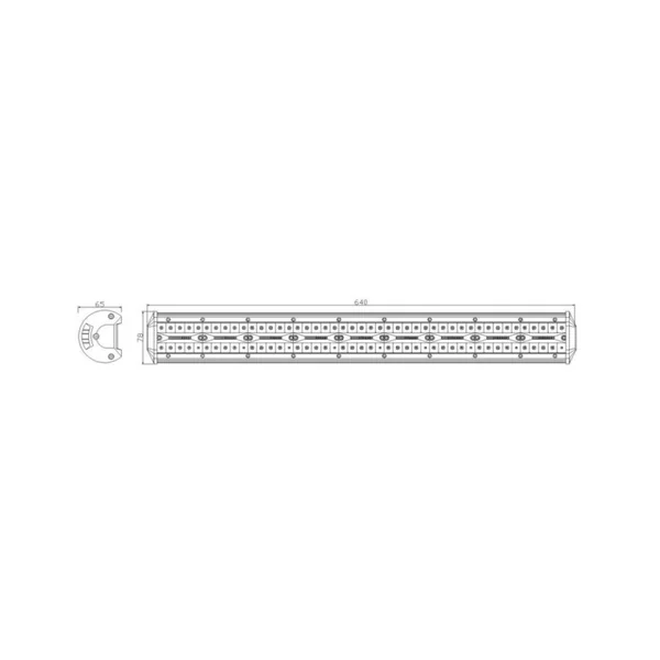 Rampe 180 LEDs - 11700 Lumens - 153W - 12/24V