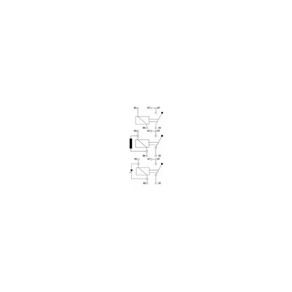 Relais 12V 40A 5 Broches avec Diode