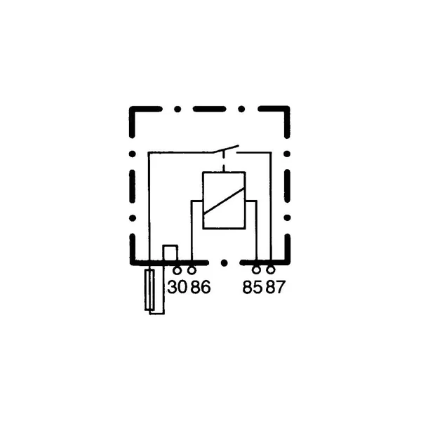 RELAIS 12V 4 BROCHES HELLA avec Fusible 15A