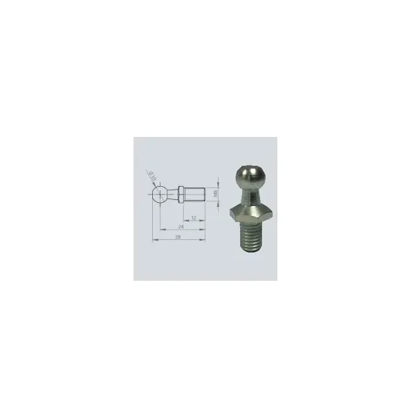 Rotule diamètre 10 (M8-Acier-24mm)