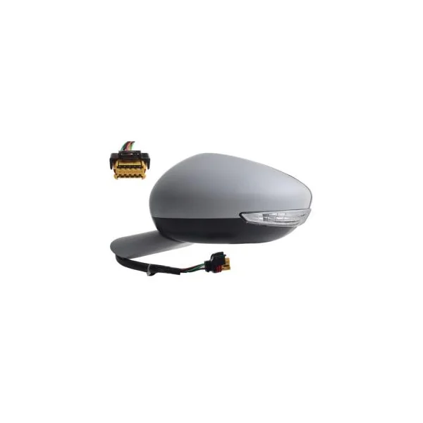 Rétroviseur gauche pour PEUGEOT 508 I phase 2, 2014-2018, rabattable électriquement, dégivrant, feu clignotant, Neuf à peindre