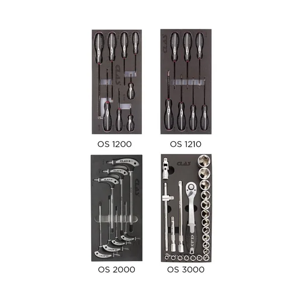 Servante Atelier 4 Tiroirs + Caisson - 214 Outils Inclus