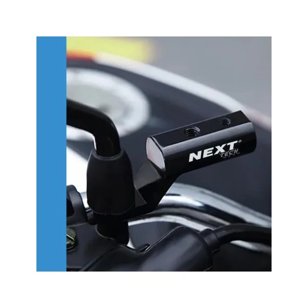 Support rigide en Aluminium anodisé noir pour feux LED moto