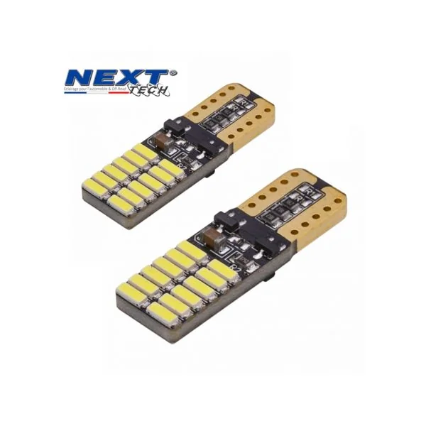 T10 W5W LED Canbus - anti erreur ODB - plates
