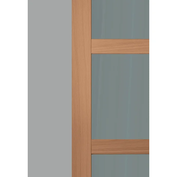 URSA - Bloc porte chêne 3 vitrages