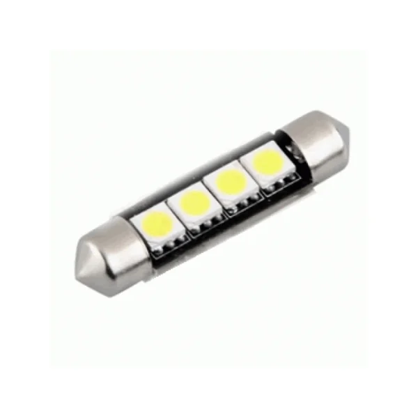 Veilleuses ampoules navette C10W à 4 Leds CANBUS